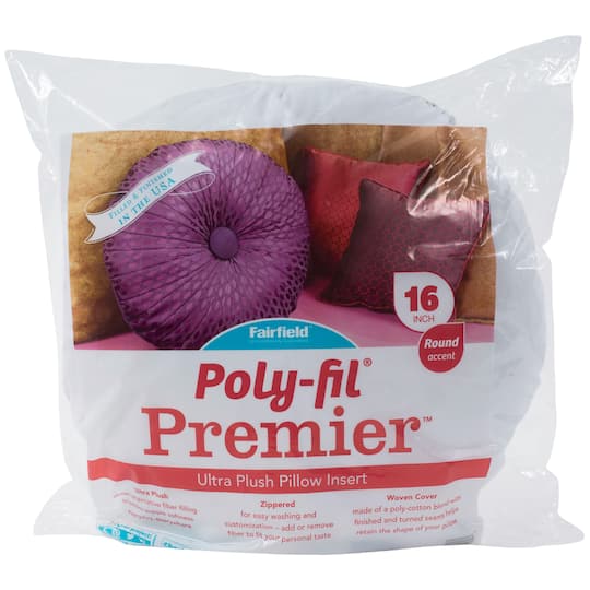 Poly-Fil® Premier™ Round Accent Pillow Insert, 16"